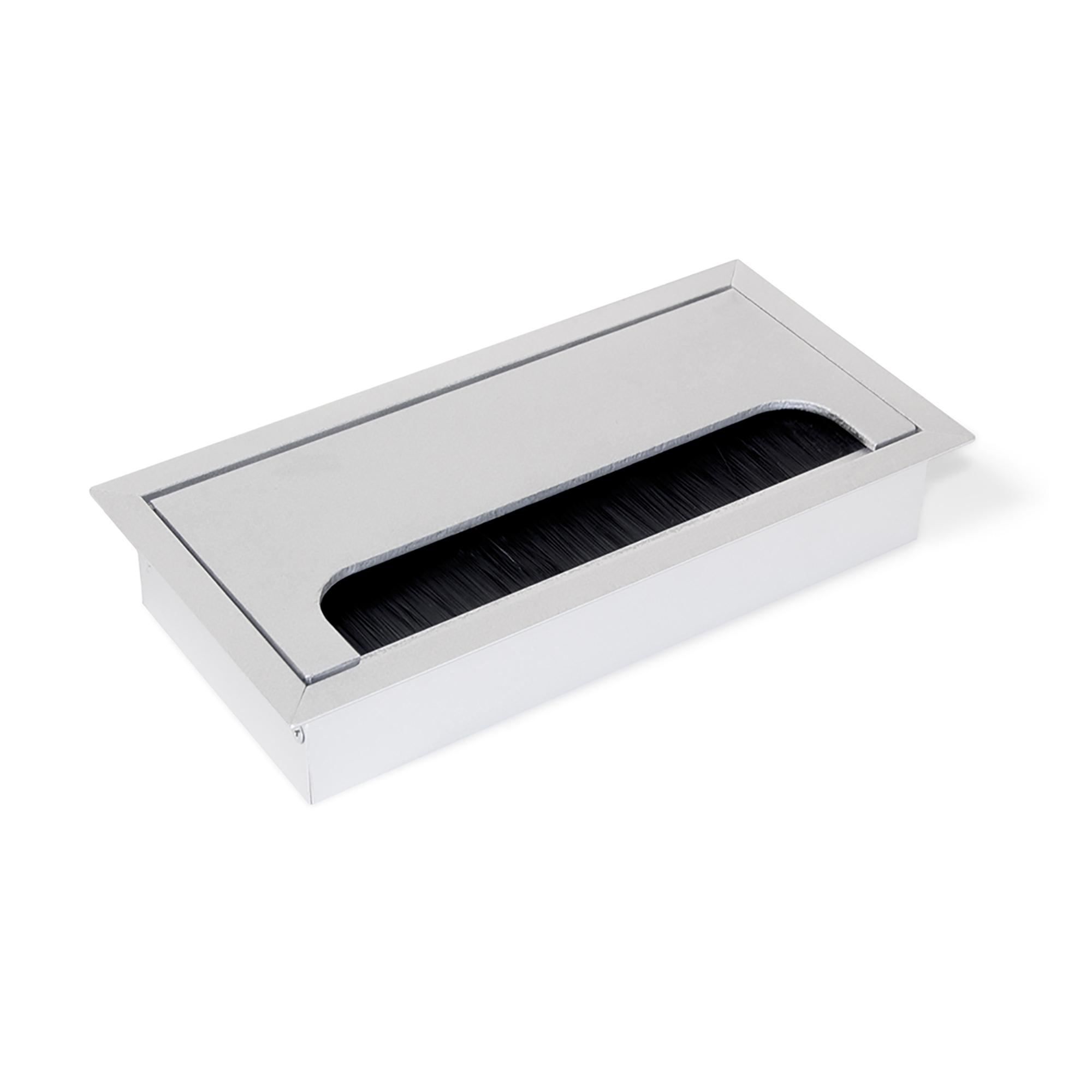 Inicio • Pasacables rectangular con cepillo para mesa de oficina