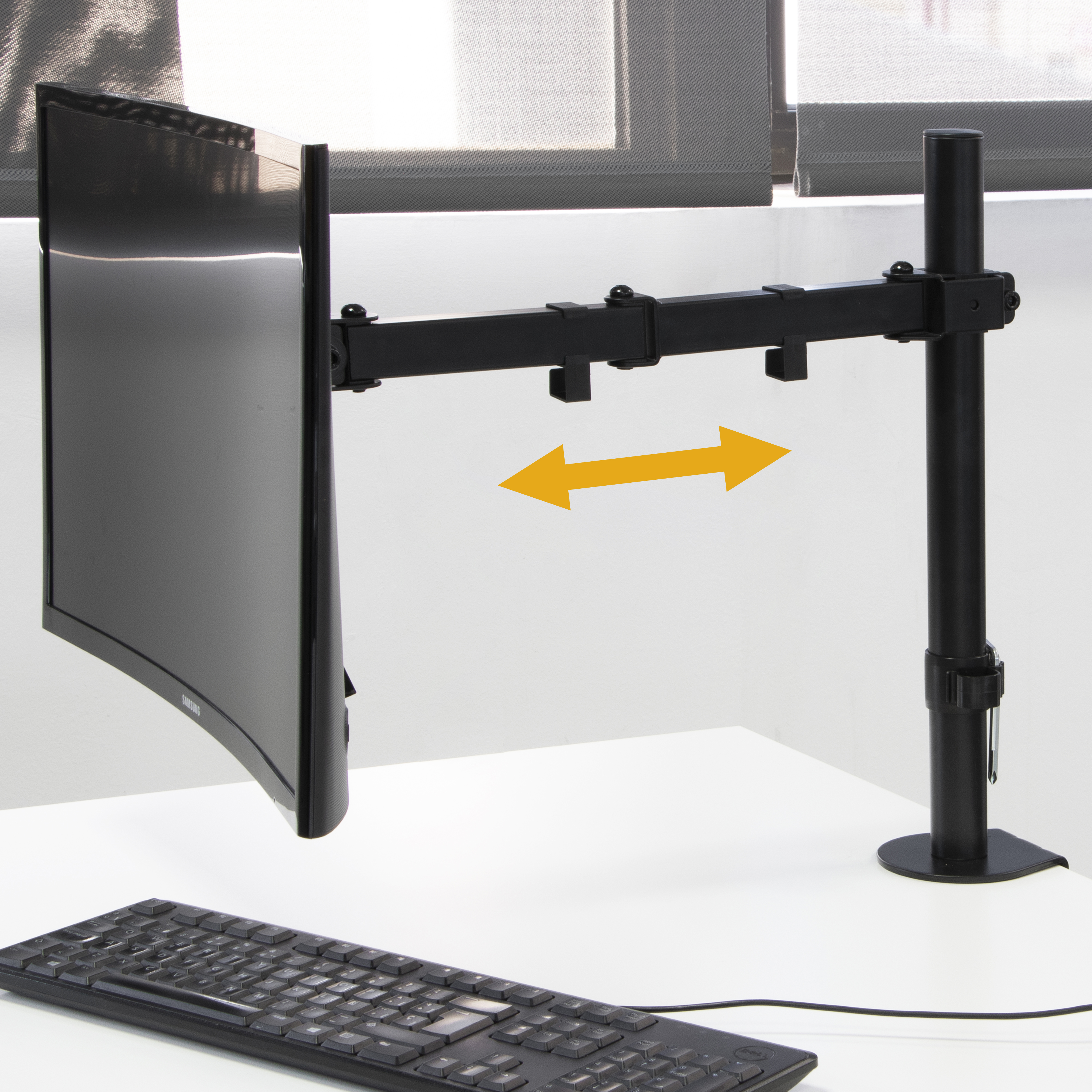 Soportes de monitor para mesa inclinables y giratorios 360, Simple